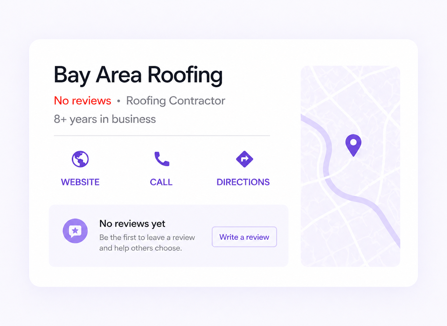 Not enough Google reviews
