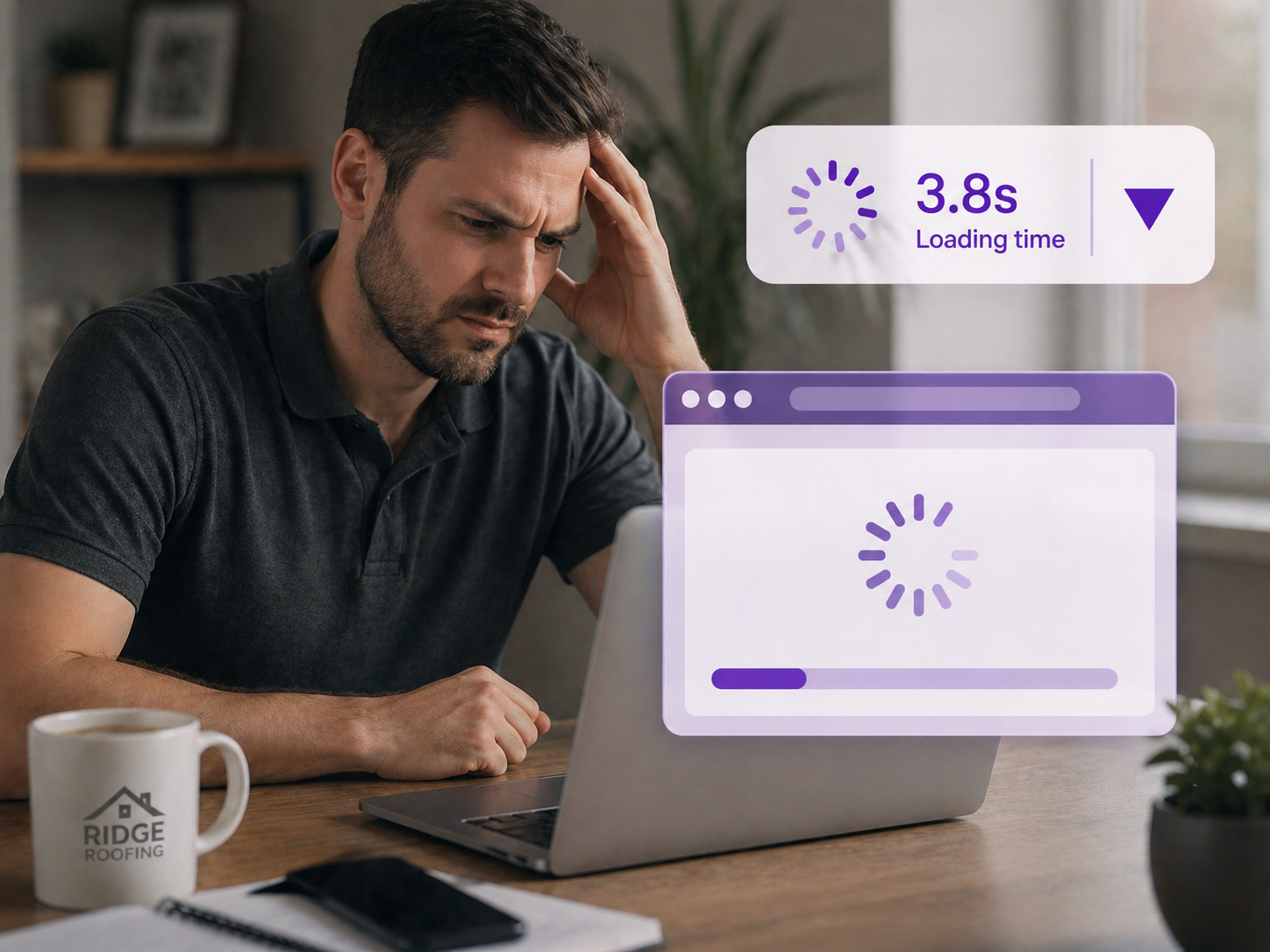Slow website losing customers